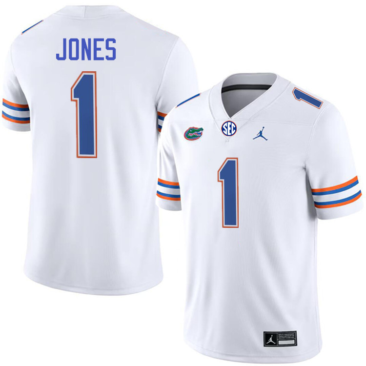 Micah Jones Florida Jersey,Florida Gators #1 Micah Jones Uniforms,Jersey Youth-White